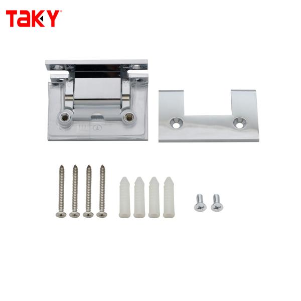 Supplier 90 Degree Wall Mounting Framed 8-12mm Glass Shower Door h Plate Hinge