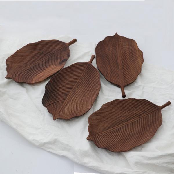 Walnut Acacia Wooden Dinnerware Set Multifunctional Handmade Wooden Plate