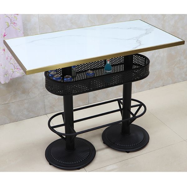 Home Restaurant Counters for Sale Design Rectangle Metal Chair Wood Bar Counter