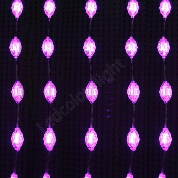 IP66 Outdoor 35mm 3D Diamond LED String Light with DMX512 RGB Pixel Control