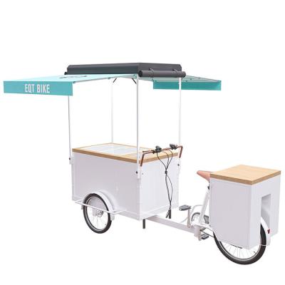Grande triciclo retro do gelado do armazenamento, trotinette bonde do gelado de EQT