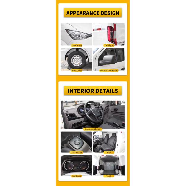 2024 Новый Vanvoiture Electrique Новые энергетические транспортные средства Carros Электрический грузовик Mini New Gonow Shuailing 260 км 60кВ