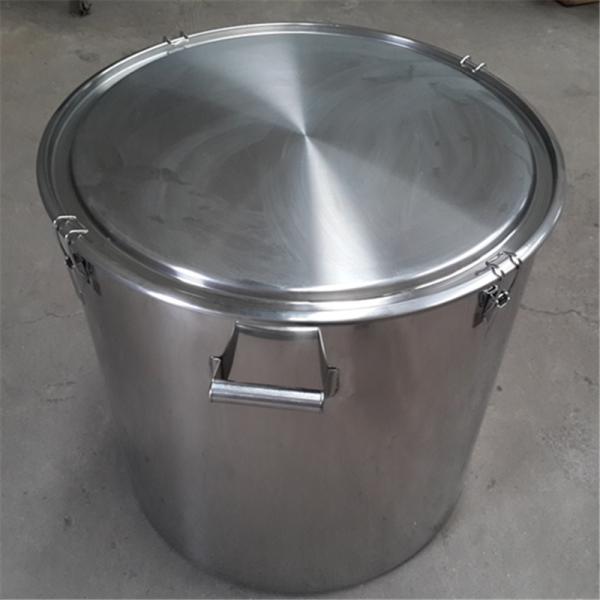 Storage Solution 1.2mm Thickness Stainless Steel Cylindrical Drum SUS304 / SUS316L For Chemical Industry