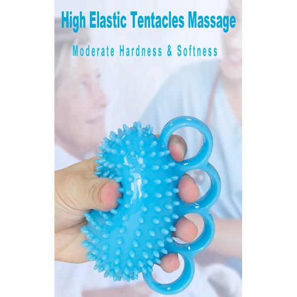 Silicone TPE Hand Exercise Ball Finger Therapy Ball Stress Relief Grip Strength Ball