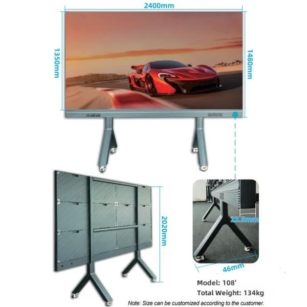 4K 108 Inch All-in-One LED Display Ultra Thin Interactive Conference Smart TV