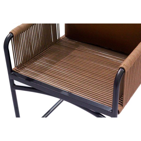 European Dining Modern Design Custom Rope Rattan Dinging Chair Restaurant Furniture