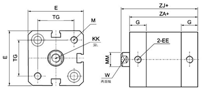 Tipo serie temporaria doble de FESTO del cilindro neumático DN del aire con el imán