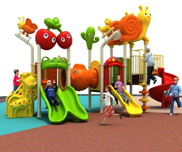 Modern Plastic Commercial Playground Equipment , Outdoor Play Park Equipment