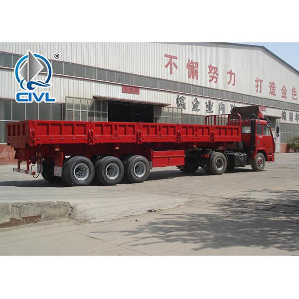 SINOTRUK Front Lifting 50 Ton 3 Axle Semi Trailer Dump Truck