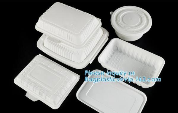 biodegradable corn starch food container,Airline new nature 900ml biodegradable corn starch food container with lid pac