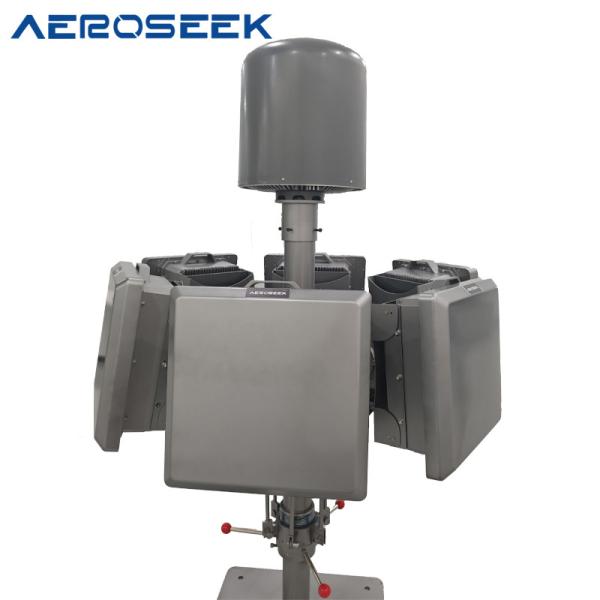 固定ドローンジャマー 136kg 70MHz-6GHz 2km範囲 99.99%検出