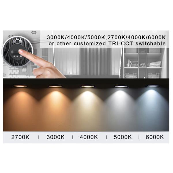 Tri-CCT Adjustable MR16 Module 12W COB LED 3000K/4000K/5000K 2700K/4000K/6000K