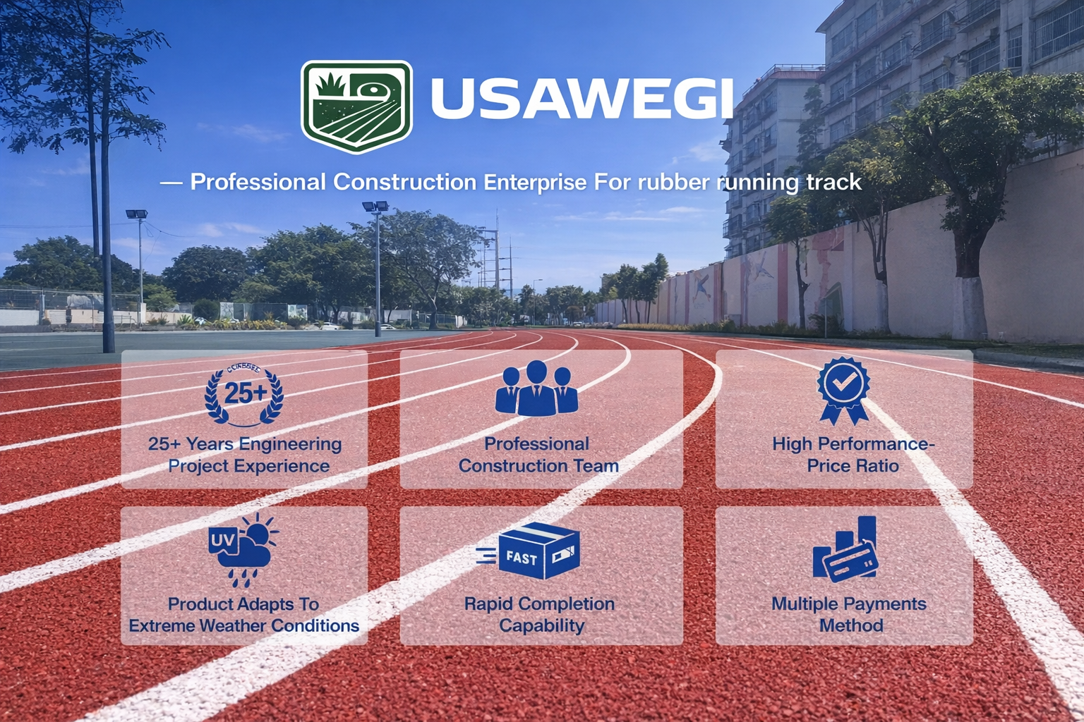 All Weather Permeable Running Track Fast Drying No Puddles Stormwater Management System