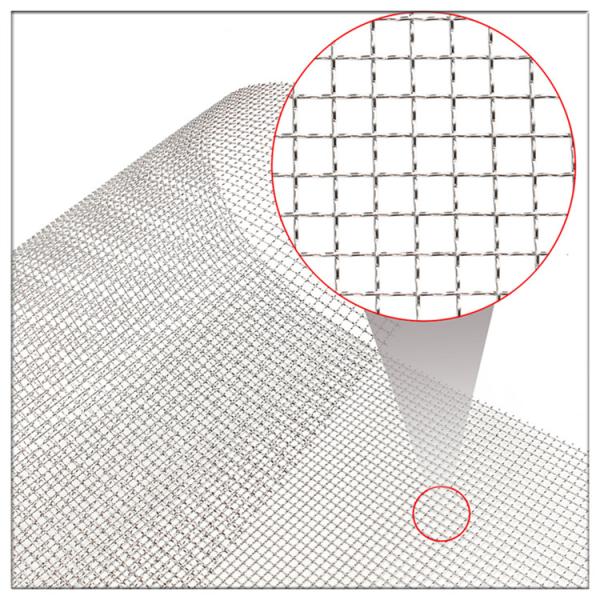 Industrial Crimped Woven Metal Mesh , Tensile Stainless Steel Mesh Screen