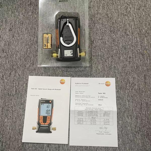 Original Testo 552 Digital Vacuum Micron Gauge With Bluetooth And Coupler Stock Best Price