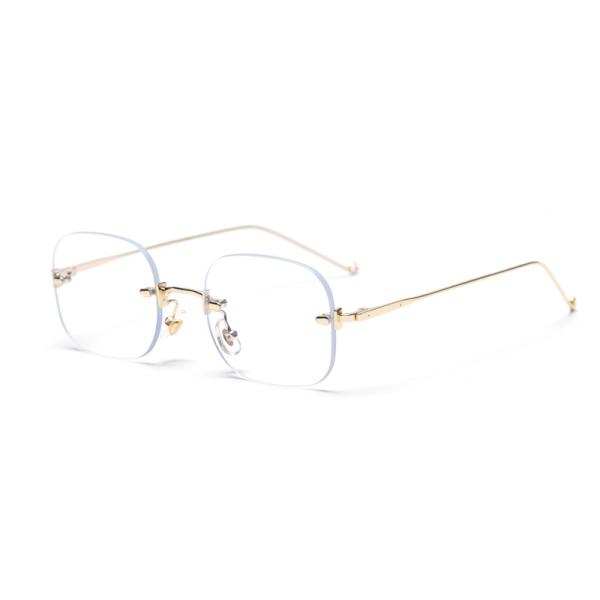 Flat Mirror Ladies Street Shooting Square Frameless Glasses Trendy 130MM