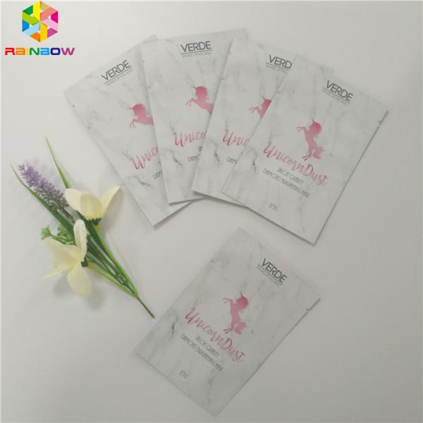 Facial Mask Cosmetic Packaging Bag Aluminum Foil Glossy Printed Surface Finish