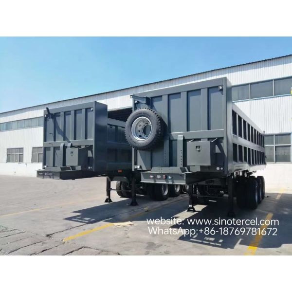 3 Axles Hydraulic Tipper Semi Trailer with Large Volume and Heavy Duty Design for Efficient Hauling