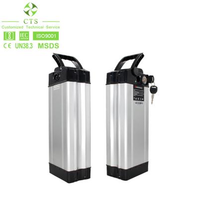 Venda quente 36v Li-Ion Pack For Electric Bicycle 10ah da bateria dos peixes de prata da bateria de lítio 36v da bateria 36volt da E-bicicleta 10ah
