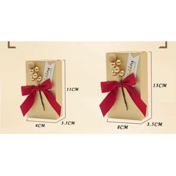 Коробки благосклонности конфеты коробки 8.66*8.66*2.56In европейского шоколада упаковывая бумажные водоустойчивые