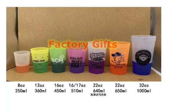 Eco printed logo cold sense colour changing pp bar party Stadium water beer Cup