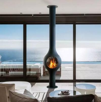 Chaminé de queimadura montada da madeira do fogão do estilo teto autônomo interno europeu