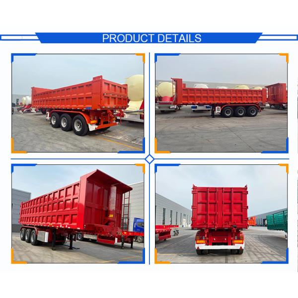 Hydraulic System Dump Trailer for Sinotruk HOWO Heavy Duty Sand Stone Transport Truck