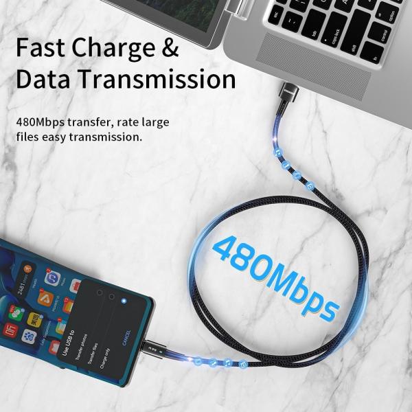 Essager Super Charger USB A To C Data Cable USB2.0 6A PD 66W