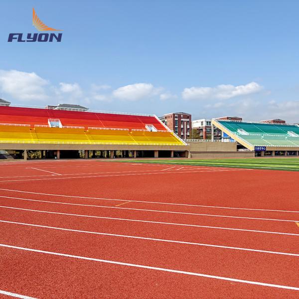 Pistes de course en caoutchouc sans soudure pour stades, terrains de jeux, liant PU pour piste tartan EPDM