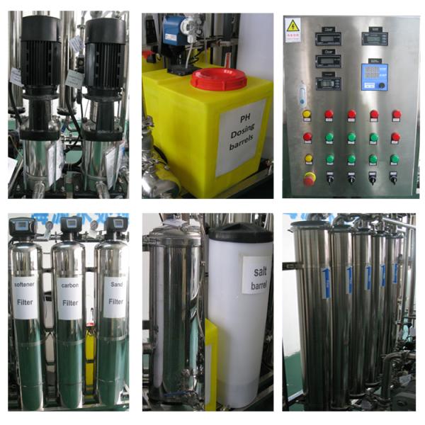 1.65kw Reverse Osmosis RO Plant , SS304 Dialysis Water Treatment Plant