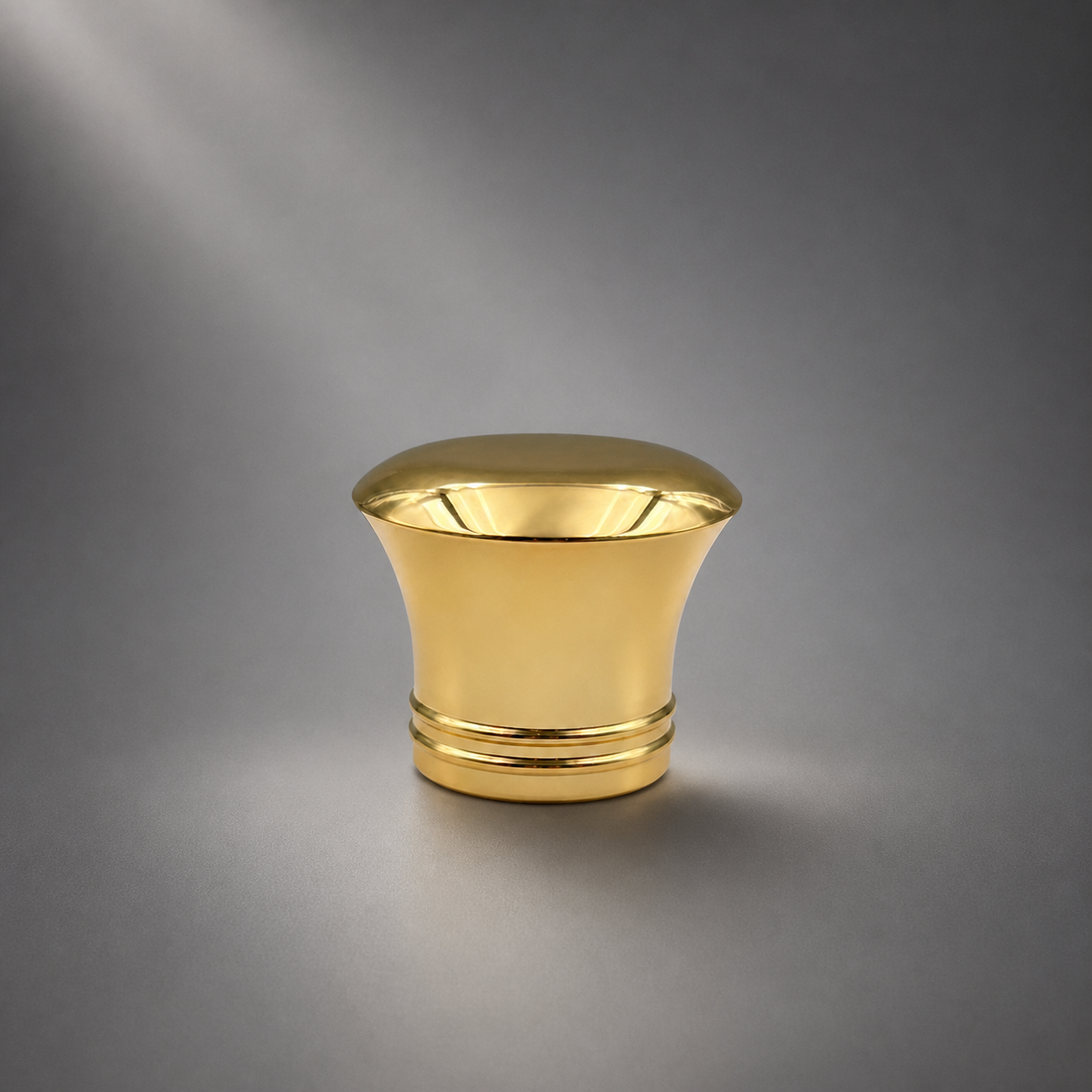 Source Factory Custom Three Tier Stacked Round Disc Mirror Gold Zinc Alloy Perfume Cap OEM ODM Custom Engraved Logo Zamac Metal Perfume Lid For Luxury Square & Round Glass Perfume Bottles Magnetic