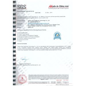 Foshan Nice Healthcare Technology Co.,Ltd Certifications