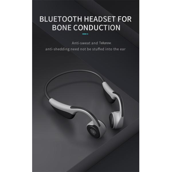 10m Bone Conduction Headphones Open Ear Bluetooth Sport Wireless Earbuds Built - In Mic