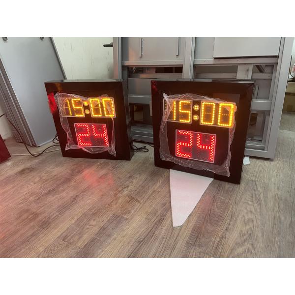 часы съемки красного цвета доски 4mm акриловые с временем игры
