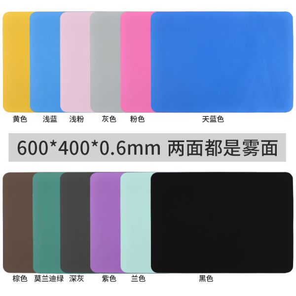 Rectangular enlarged silicone pad, table pad, anti slip silicone film DIY drip glue mold process, rubber pad