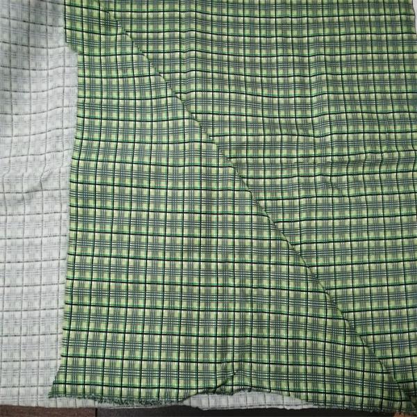 Twill Weave Cotton Flame Retardant Fabric 6.5oz Printed Plaid