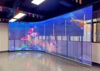 Waterproof IP43 Transparent Digital Display 6.2kg Cabinet Weight for Versatile Advertising Solutions