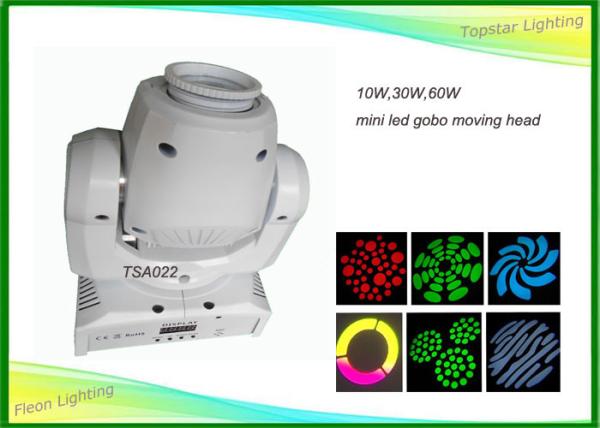 Cheapest 10W / 30W / 60W Manual Zoom Mini Led Moving Head Gobo Light Stage Disco Club Decor Lighting