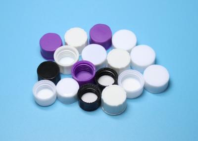 PP Material Plastic Vial Screw Cap , 14mm White Screw Caps For Screw Vials
