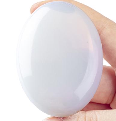 Pedra de Opal Natural de Palma Curativa Pocket Polido Pedras de Opal de Rocha Oval Pedra de Preocupação Ansiedade de Libertação