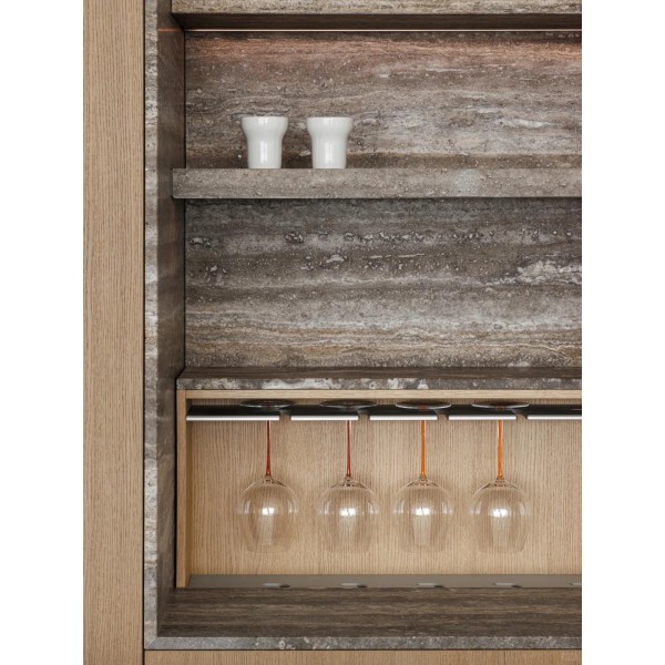 OEM Custom Modern Kitchen Cabinet Concealed Hinges Anti Rust Hardware Long Term Durability High Humidity Melamine Board MDF