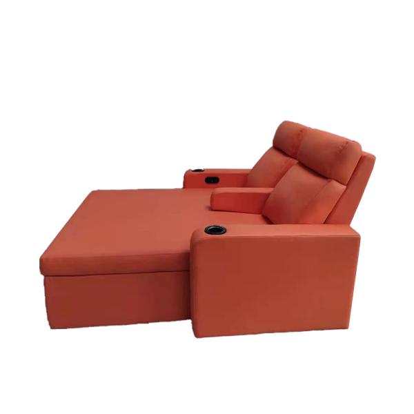 Recliner кожаной комбинации софы домашнего кинотеатра CA117 электрический