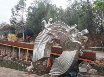 Large Modern Abstract Sculpture Stainless Steel Public Commercial Decoration