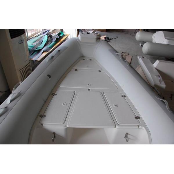 20 Ft PVC Rigid Inflatable Boat 590KGS , Handmade Inflatable Hard Bottom Boat