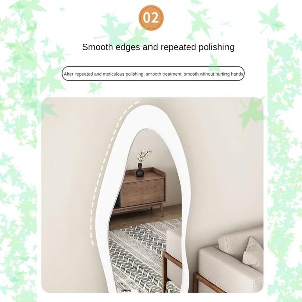 Современный дизайн стиль Серебряный гардероб входное зеркало для роскошного домашнего декора