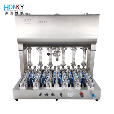 6 bomba cerâmica da cabeça 8000 BPH Olive Oil Bottling Machine With