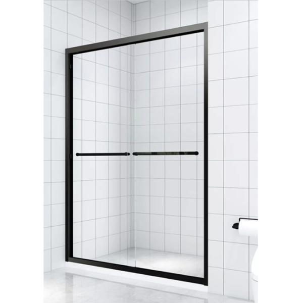 Roue cachée profil en acier inoxydable salle de douche douche cadre de porte coulissante