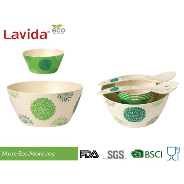 Large Disposable Biodegradable Natural Bamboo fibre Bowl Round Shape Melamine Soup Serving bowl Plastic Soup bowl