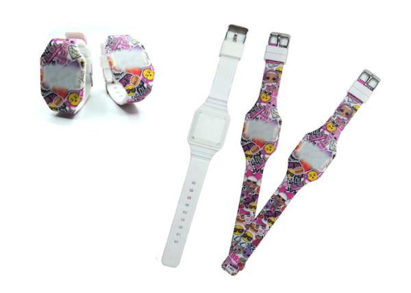 Children's Silicone Touch Watch gift bracelet fruit carton LOL Surprise Doll Manufacturer Logo Customized Variety