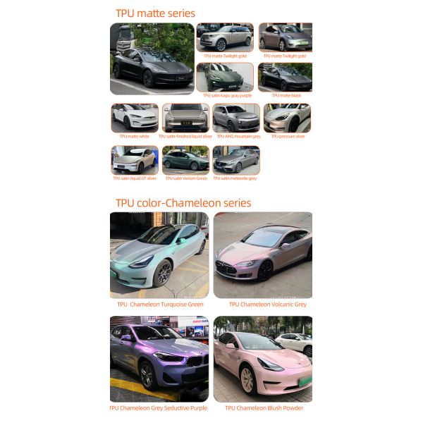Good Quality TPU Solar eclipse black 15Mil PPF Photochromism Car Paint Protection Film Matte Gloss PPF Film